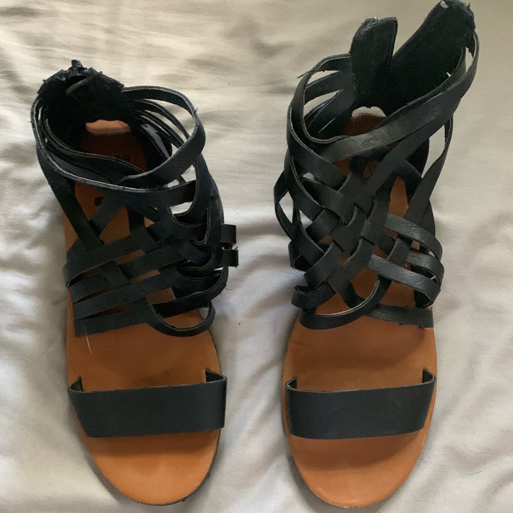 Strappy Black Sandals